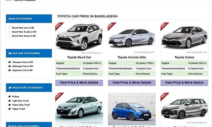 Brand New Toyota Car Price In Bangladesh: A Comprehensive Guide